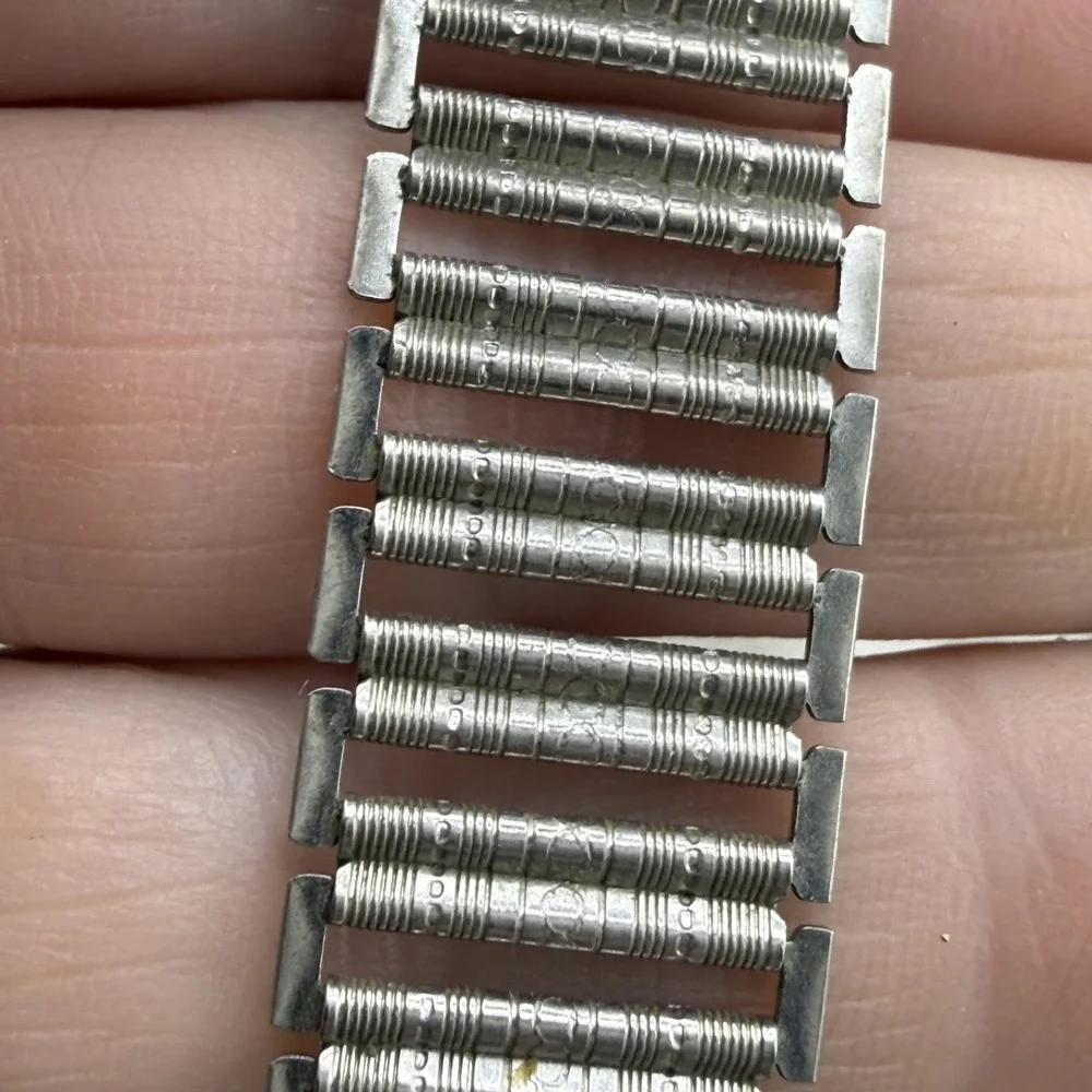 Vintage Goldette Bracelet‎ Silver Tone